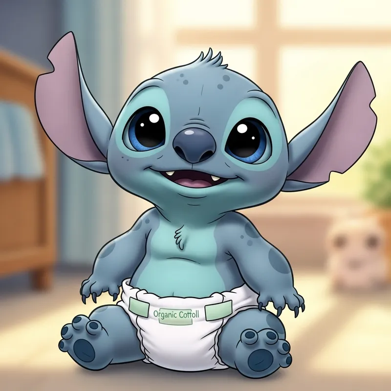 Adorable Newborn Alien with Big Ears and Blue Eyes Adorable Newborn Alien with Big Ears and Blue Eyes