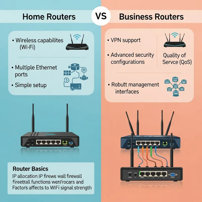Different Types of Routers: Home & Business | Infographic
