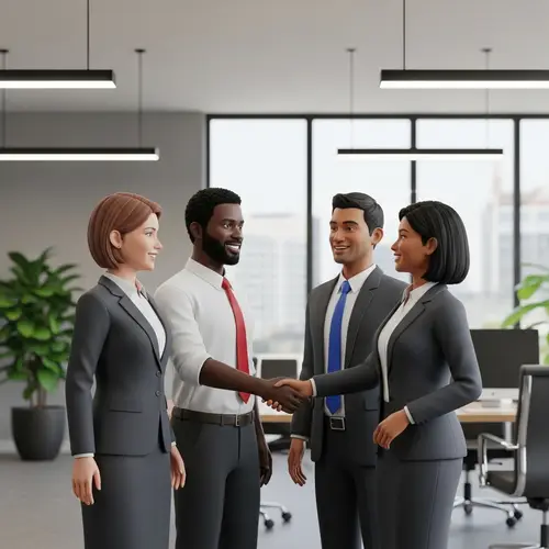 Corporate Culture Interaction | 3D Illustration