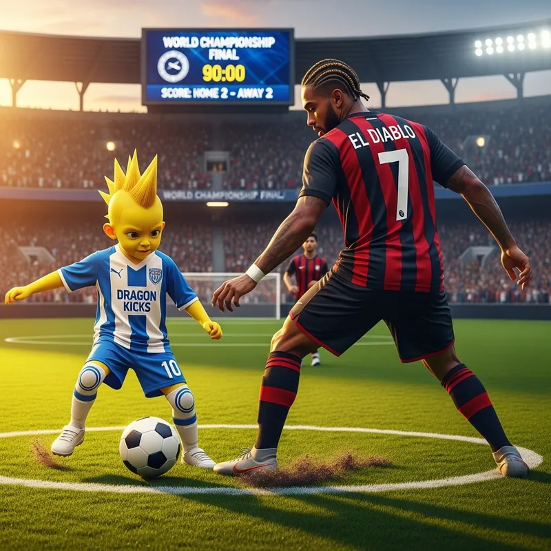 Bart Playing in World Championship Match Against Messi