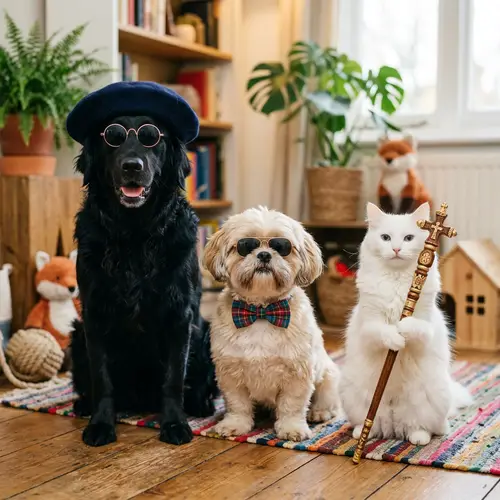 Chic Pets in Sunglasses: Playful Portraits