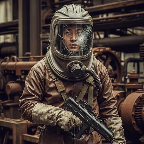 Vintage Rust Hazmat: A Story of Industrial Resilience