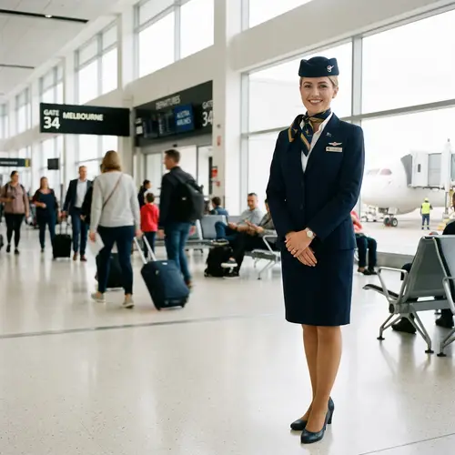 Friendly Australian Cabin Crew - Airport Experience