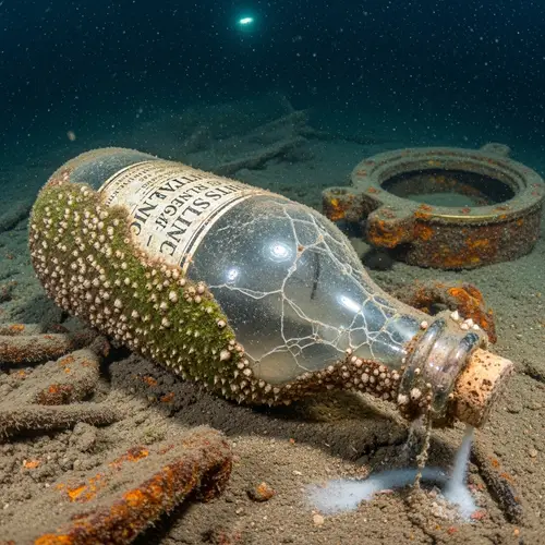 Titanic-Wrecked Bottle of Water: Historical Relic from Ocean Depths