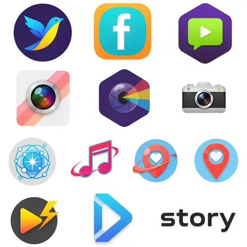 Modern Android App Icons for Twitter, Facebook & More