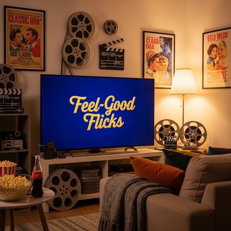 Netflix Feel-Good Flicks Room Setup