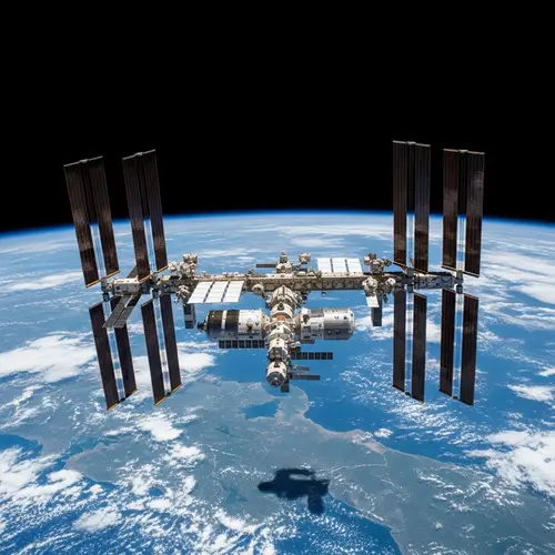 International Space Station in Space - Marvel of Modern Engineering