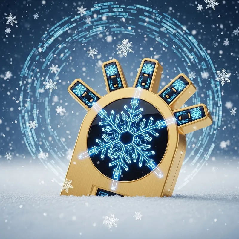 Luxurious Golden Snowflake Multiplug in 4K Resolution Luxurious Golden Snowflake Multiplug in 4K Resolution