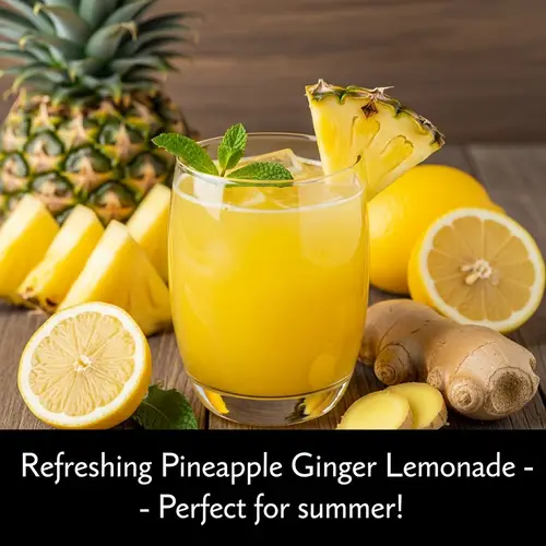 Refreshing Pineapple Ginger Lemonade Recipe
