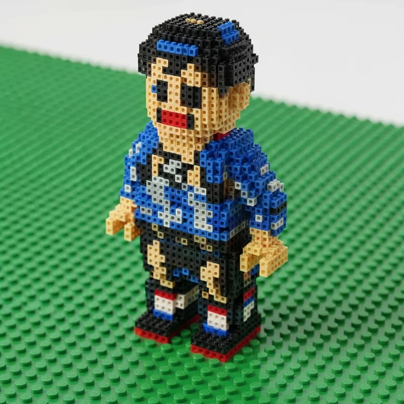 Creative Lego Figure Made of 1x1 Pins Creative Lego Figure Made of 1x1 Pins