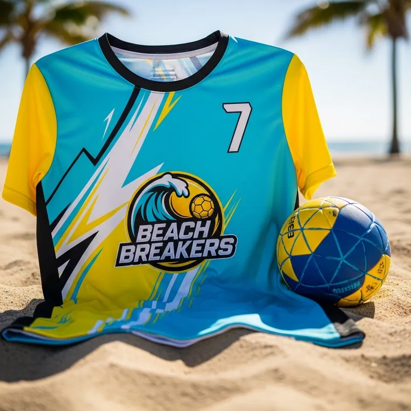 Vibrant Beach Handball Jersey for Outdoor Sports Vibrant Beach Handball Jersey for Outdoor Sports