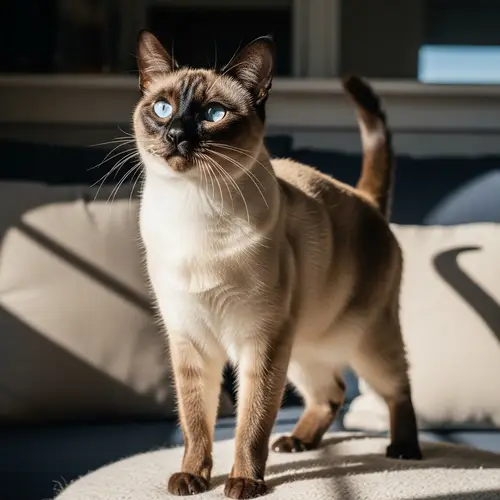 Stunning Siamese Cat: Elegance in Light Colors