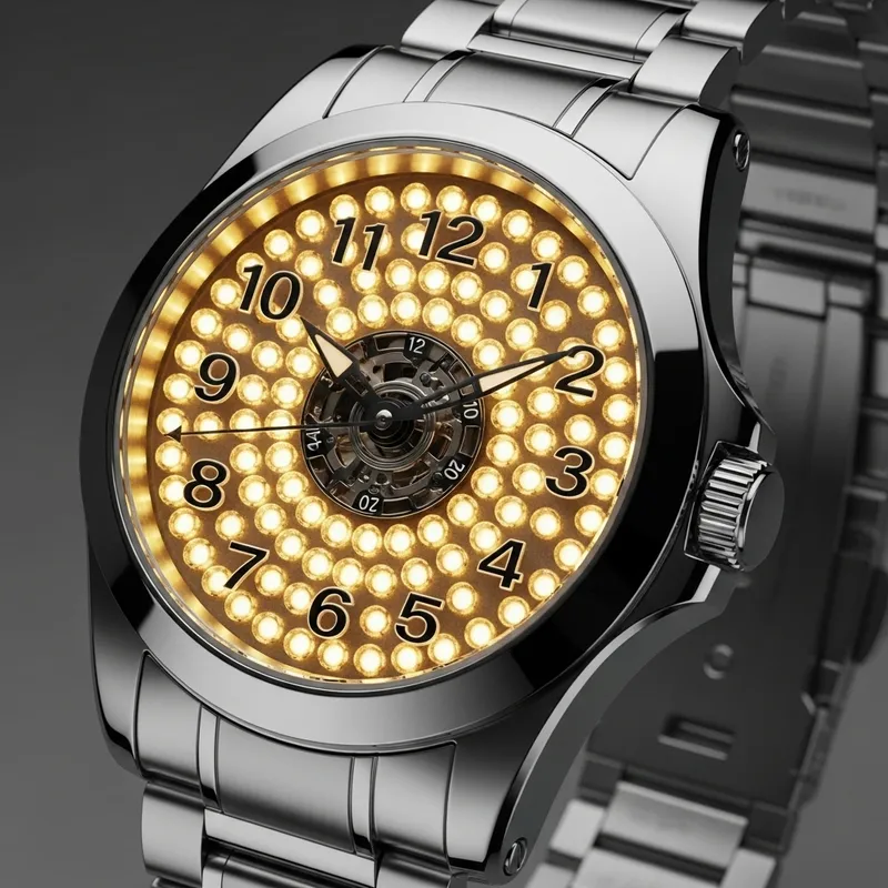 Incandescent Lamp Dial Watch - Elegant Technology