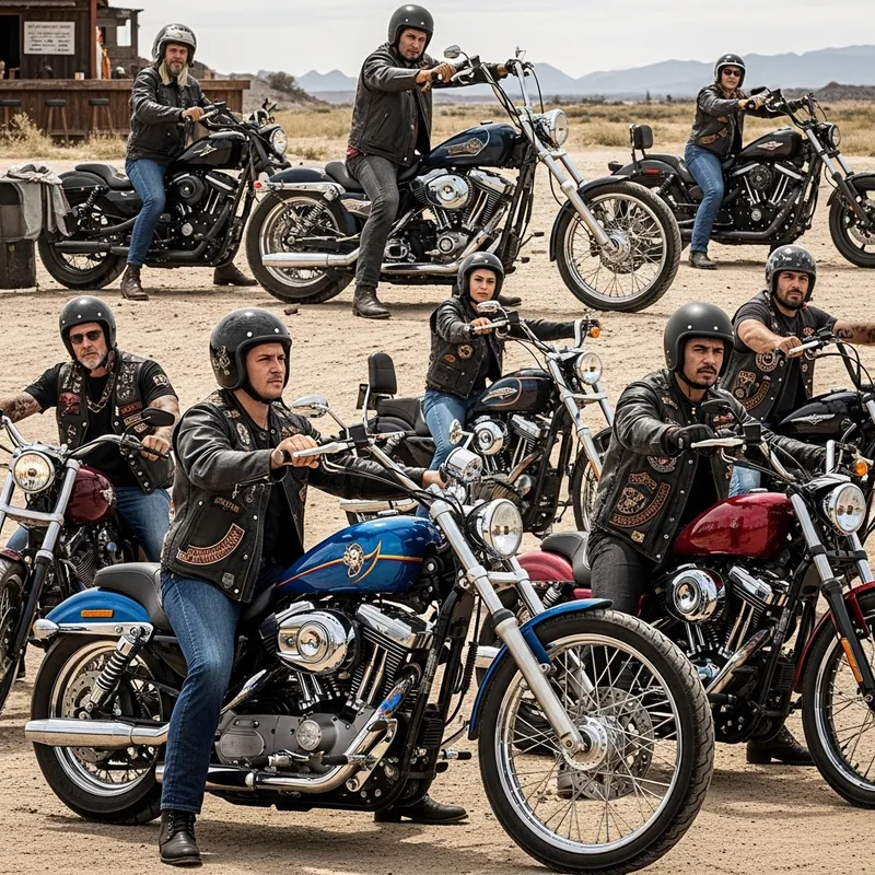 Tough Biker Bandidos | Custom Motorcycles & Rugged Style