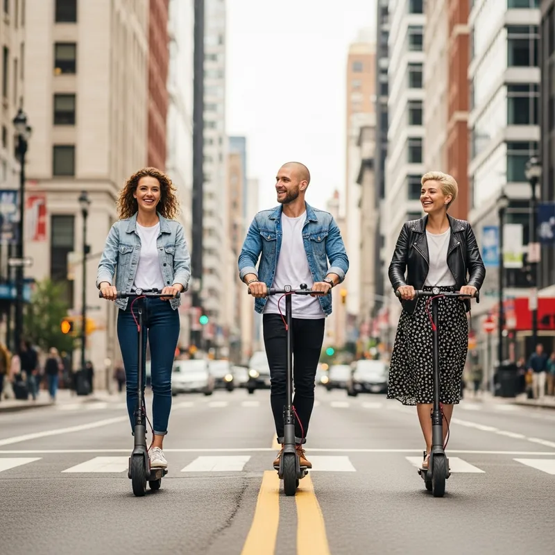 City Exploration on Electric Scooters: Joyful Adventure