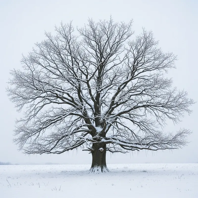 Winter Wonderland: Majestic Tree in Winter