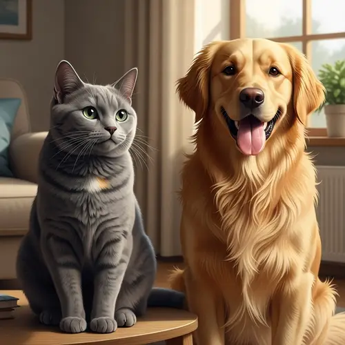 Cat and Dog: Feline and Canine Harmony