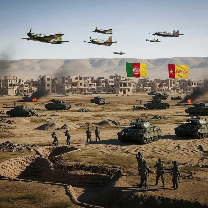 WW3 Conflict: Afghanistan vs Cameroon in Herat Battle