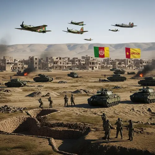 World War 3 Conflict: Afghanistan vs Cameroon in Herat