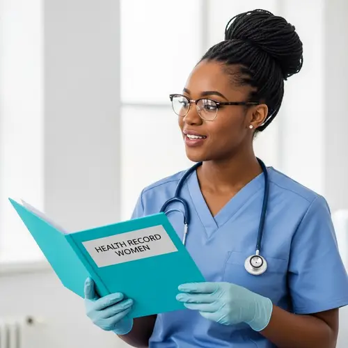African Descent Midwife: Health Record Book for Women