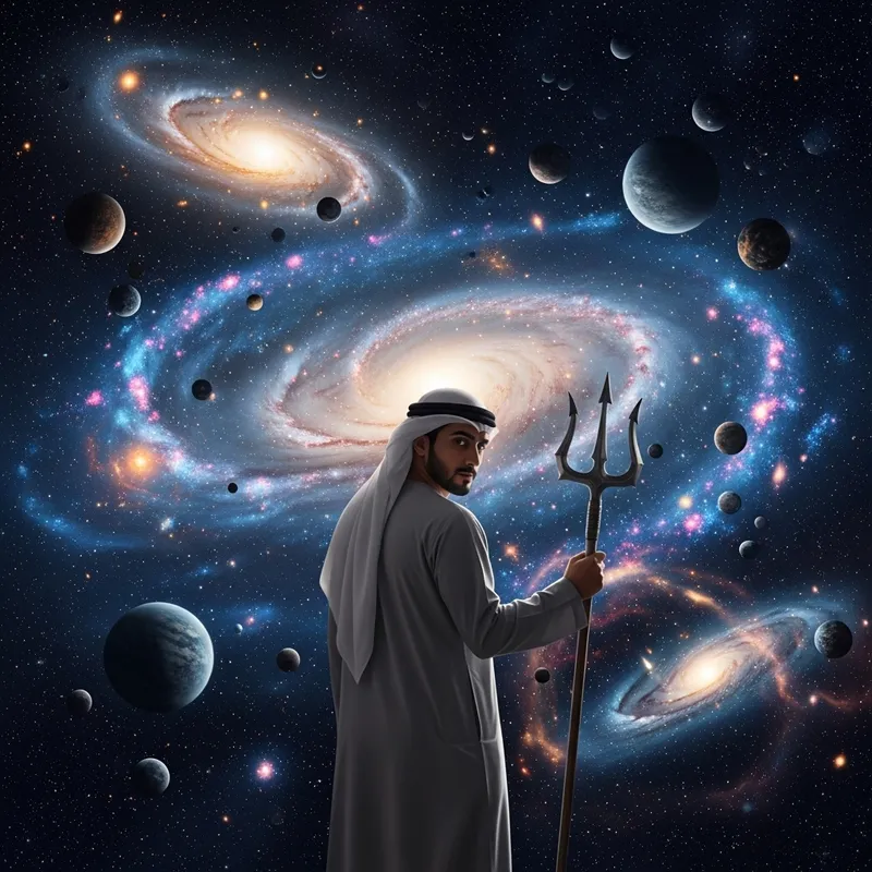 Cosmic Trident: A Man in the Universe