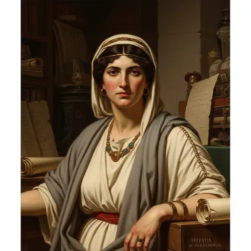 Hypatia of Alexandria: Historical Female Philosopher Portrait