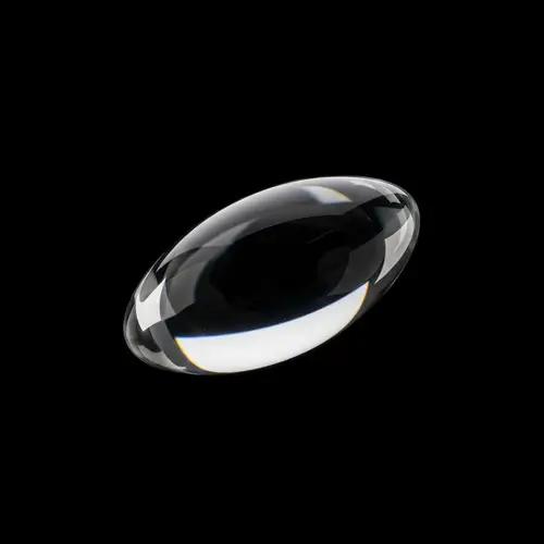 Ethereal Glass Ellipsoid Captured in High-Speed Photography