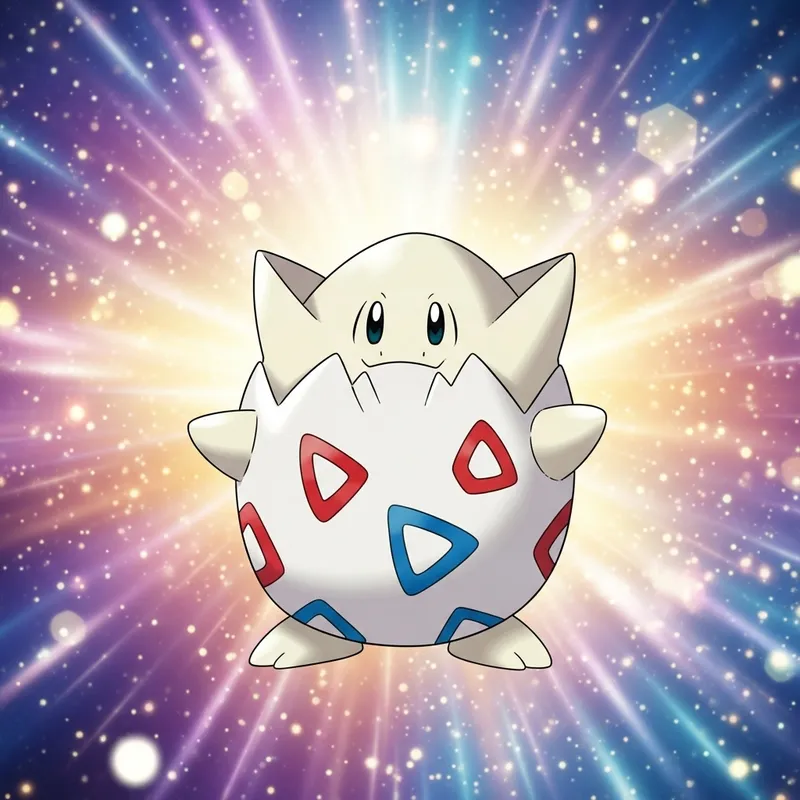 Pokémon Togepi in Enchanting Animated Background