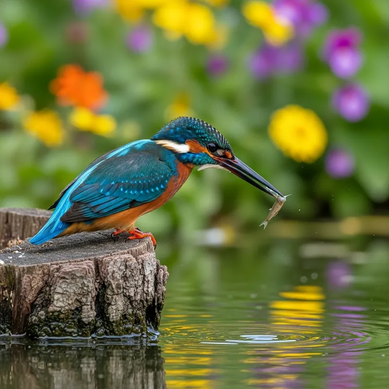 Kingfisher Bird: Stunning Blue & Orange Plumage - Wildlife Photography