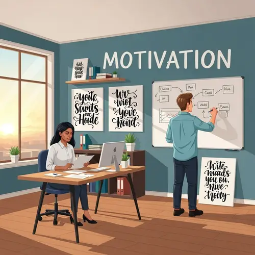 Inspirational Workspace for Productivity | Motivation Scene