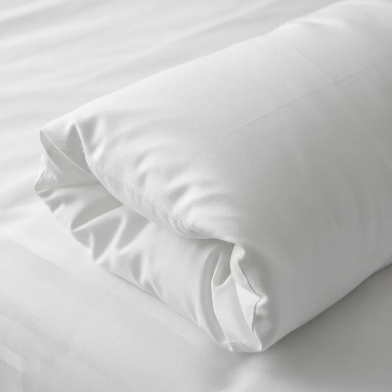 Luxurious White Bedsheet with Cotton Stuffing