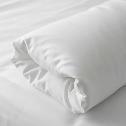 Luxurious White Bedsheet with Cotton Stuffing