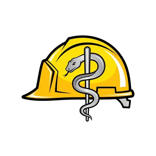 Medical Construction Logo - Safety and Health Symbol Design