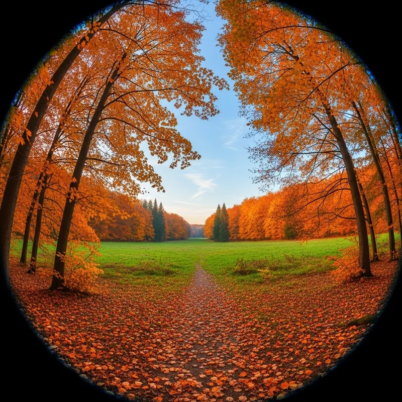 Nature-Inspired Orange & Gold Foliage | Tranquil Autumn Landscape