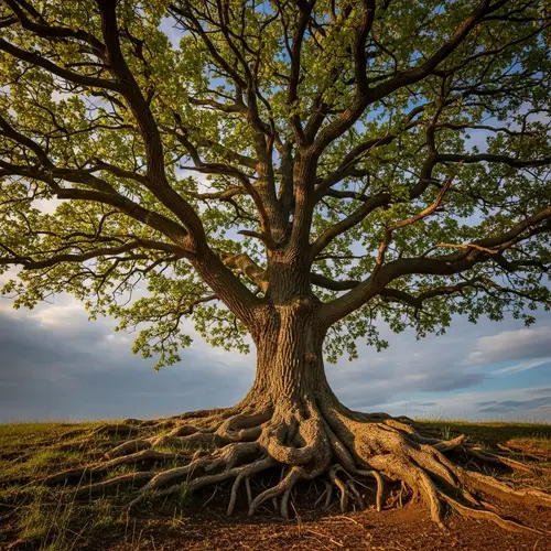 Symbolic Oak Tree: Strength & Resilience Against Adversity