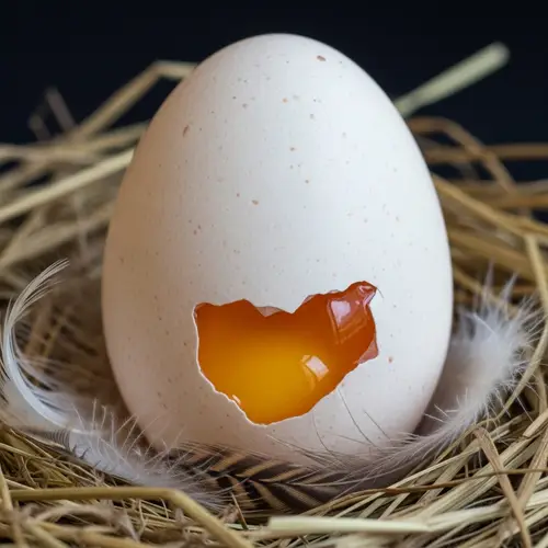 Detailed Description of Egg - Oval Shape, Shell, Egg White, Yolk