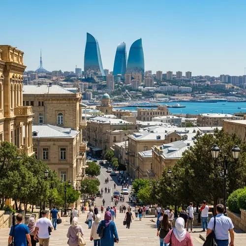 Baku, Azerbaijan | Modern & Historical Architecture Cityscape