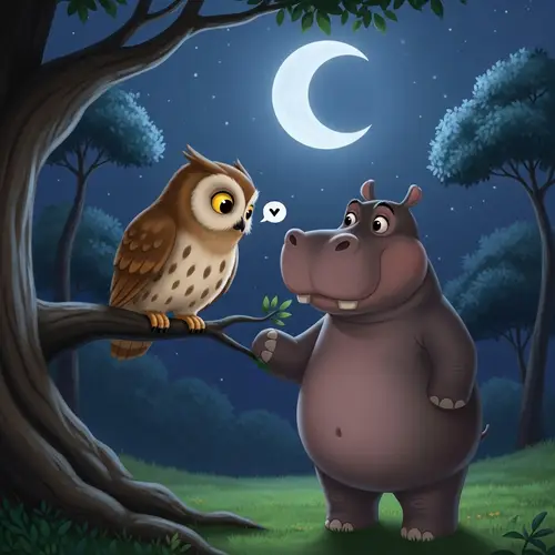 Oliver the Owl Helps Harold the Hippo: A Heartwarming Journey