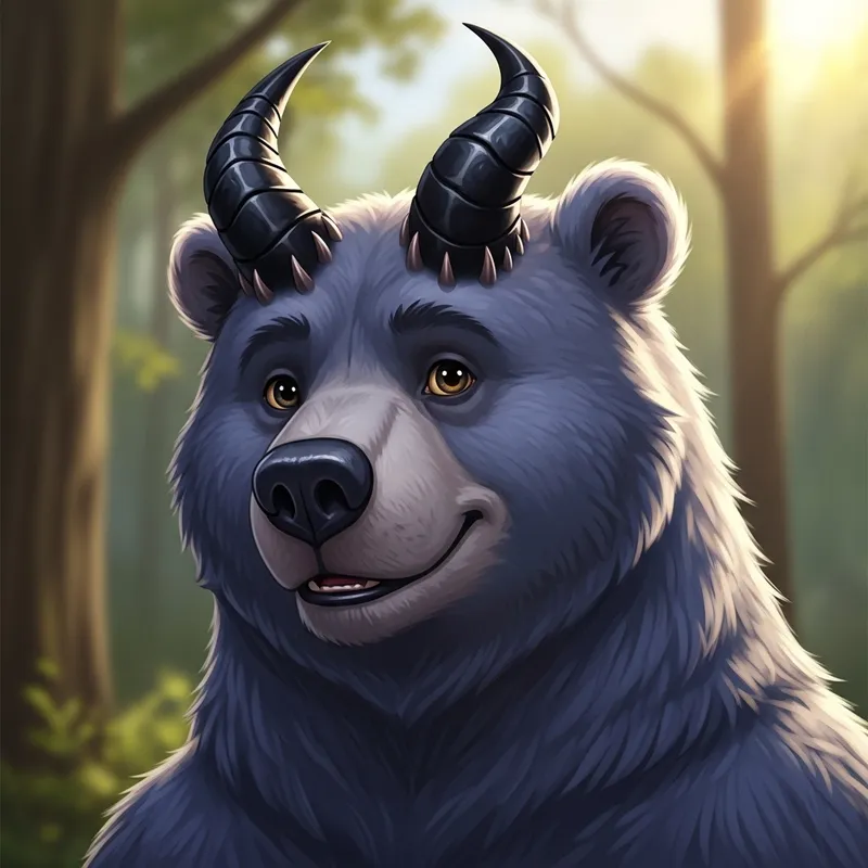 Baloo with Demonic Horns - Enigmatic Character