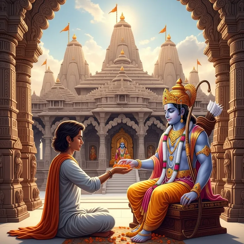 Divine Blessing: Lord Ram's Blessings at Ayodhya Ram Mandir
