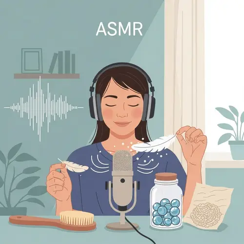 ASMR Explained: Serene Room with Asian Person, Headphones & Sounds
