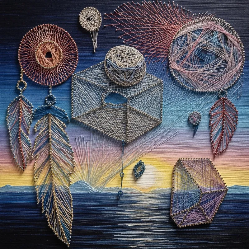 Dream-inspired String Art: Intricate Designs for Visualizing Dreams
