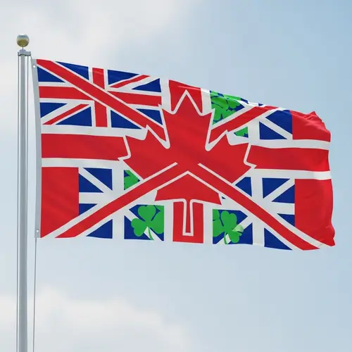 Hybrid Flag Design - United Kingdom and Canada Influence