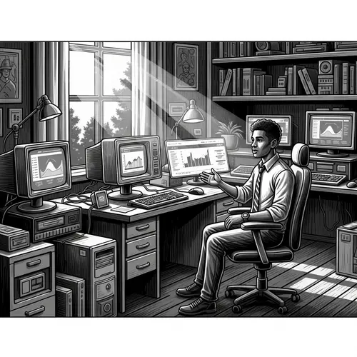 Vintage Style Digital Painting with Chiaroscuro Effect