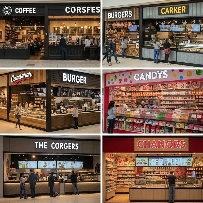 Explore a Vibrant Mall Food Court Experience