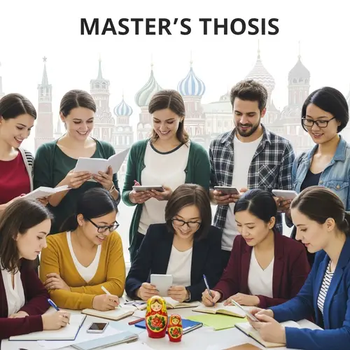 Diverse Master's Students Studying in Russia | Cultural Elements