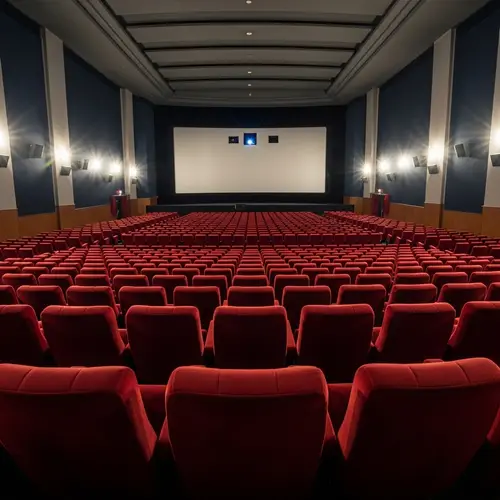 Immersive Cinematic Experience: Empty Movie Theater Seats