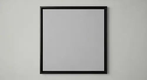 Symmetrical Square Image with Neutral Colors and Black Border