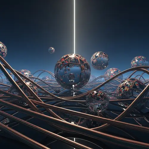 Surreal Abstract Landscape with Vibrant Colors