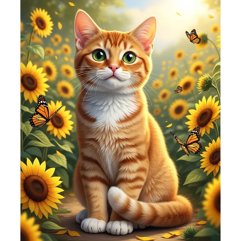 Adorable Silky Orange Cat | Playful and Intelligent Breed